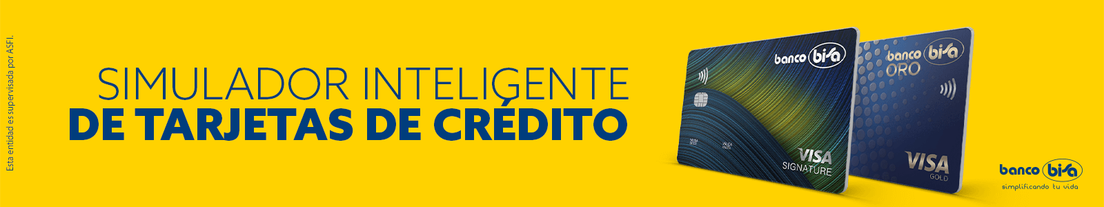 Simula y solicita tu tarjeta de crédito Bisa 100% digital